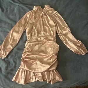 Vici Blush Pink Satin Dress